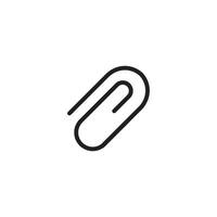 paper clip icon vector design templates