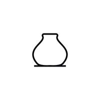 vase icon vector design templates