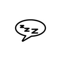 sleep icon vector design template