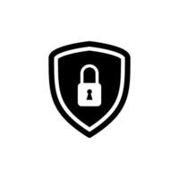 shield and lock Icon Vector Design Template