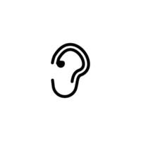 ear icon vector design templates simple