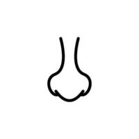 nose icon vector design template simple