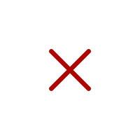 Check Mark of cross icon vector design templates