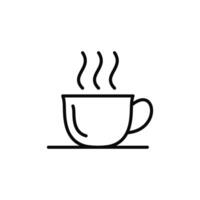 cup glass muc of coffie hot drink icon vector design template