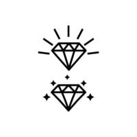 Diamond Trendy Icon vector design templates simple