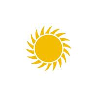 sun icon vector design template