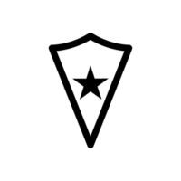 star shield Icon Vector Design Template