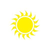 sun icon vector design template