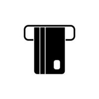 atm concept line icon. Simple element illustration. atm concept outline symbol design. vector