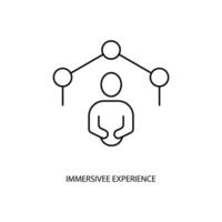 immersivee experience concept line icon. Simple element illustration. immersivee experience concept outline symbol design. vector