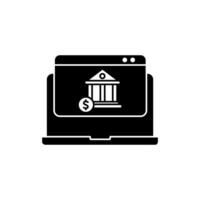 online banking concept line icon. Simple element illustration. online banking concept outline symbol design. vector