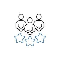 user experience concept line icon. Simple element illustration. user experience concept outline symbol design. vector