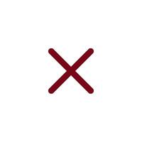 Check Mark of cross icon vector design templates
