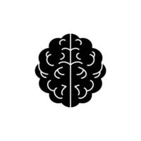 brain concept line icon. Simple element illustration. brain concept outline symbol design. vector