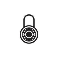 lock icon vector design template