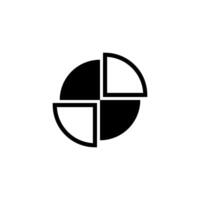 pie chart icon vector design template