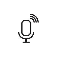 microphone icon vector design templates