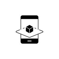 augmented reality concept line icon. Simple element illustration. augmented reality concept outline symbol design. vector