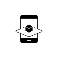 augmented reality concept line icon. Simple element illustration. augmented reality concept outline symbol design. vector