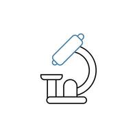 microscope concept line icon. Simple element illustration. microscope concept outline symbol design. vector