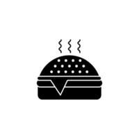 hamburger concept line icon. Simple element illustration. hamburger concept outline symbol design. vector