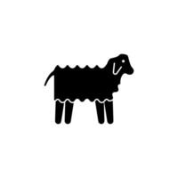 sheep animal concept line icon. Simple element illustration. sheep animal concept outline symbol design. vector