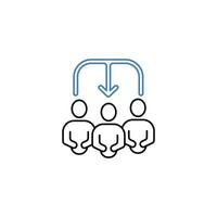 heredity concept line icon. Simple element illustration. heredity concept outline symbol design. vector