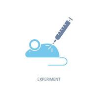 experiment concept line icon. Simple element illustration. experiment concept outline symbol design. vector