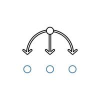 herencia concepto línea icono. sencillo elemento ilustración. herencia concepto contorno símbolo diseño. vector