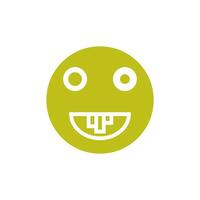 emoji stupid of smile icon vector design template