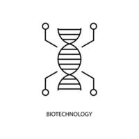 biotechnology concept line icon. Simple element illustration. biotechnology concept outline symbol design. vector