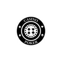 poker chip icon vector design template