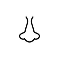 nose icon vector design template simple