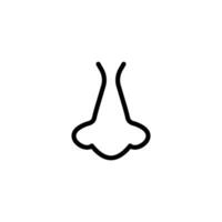 nose icon vector design template simple