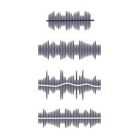 sound wave and speaker icon vector design template