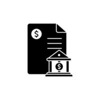 bank statement concept line icon. Simple element illustration. bank statement concept outline symbol design. vector