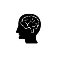 mind concept line icon. Simple element illustration. mind concept outline symbol design. vector