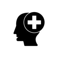 mental healt concept line icon. Simple element illustration.mental healt concept outline symbol design. vector