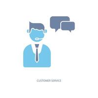 customer service concept line icon. Simple element illustration. customer service concept outline symbol design. vector