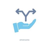 opportunities concept line icon. Simple element illustration. opportunities concept outline symbol design. vector