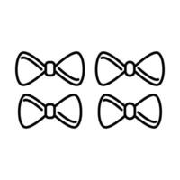 tie of bow tie icon vector design templates