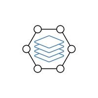 software concept line icon. Simple element illustration. software concept outline symbol design. vector