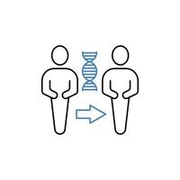 cloning concept line icon. Simple element illustration. cloning concept outline symbol design. vector