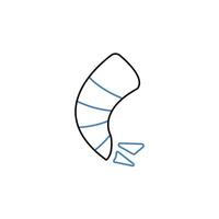 shrimp concept line icon. Simple element illustration. shrimp concept outline symbol design. vector