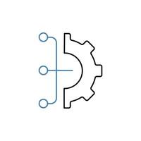 management concept line icon. Simple element illustration. management concept outline symbol design. vector