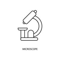 microscopio concepto línea icono. sencillo elemento ilustración. microscopio concepto contorno símbolo diseño. vector