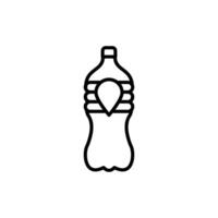 el plastico botella icono vector diseño plantillas