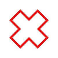 Check Mark of cross icon vector design templates