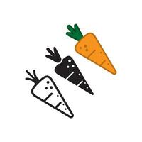 carrot icon design vector templates