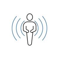 awareness concept line icon. Simple element illustration.awareness concept outline symbol design. vector